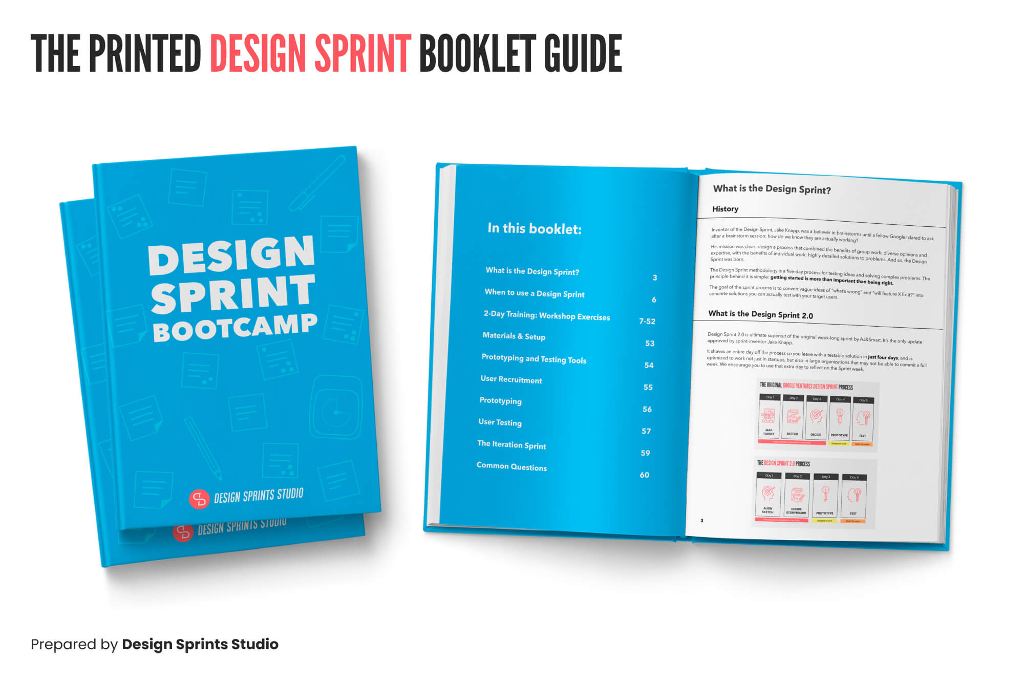 Printed Design Sprint Bootcamp Booklet